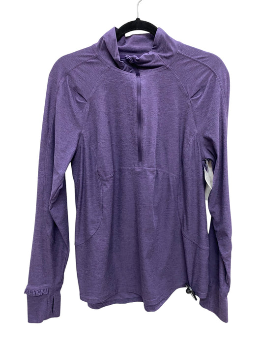 Athletic Jacket By Avia In Purple, Size: L