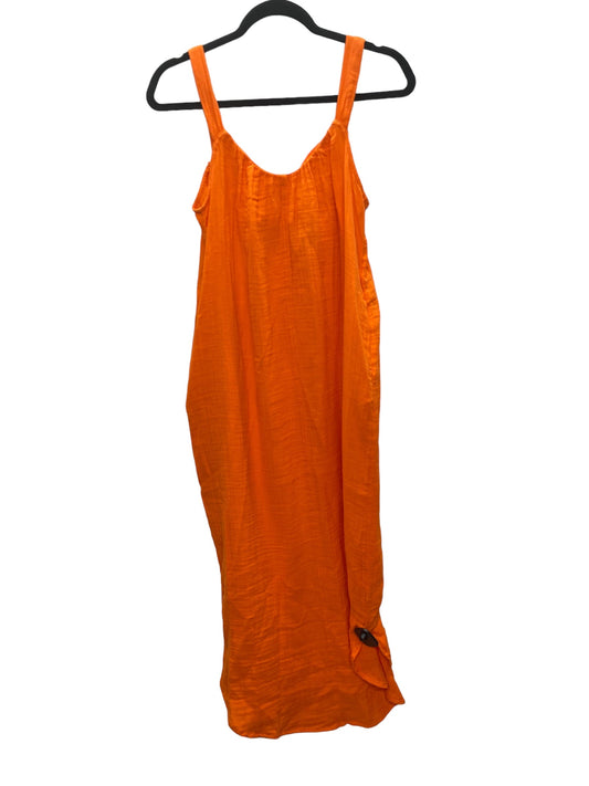 Orange Dress Casual Midi Old Navy, Size Xs