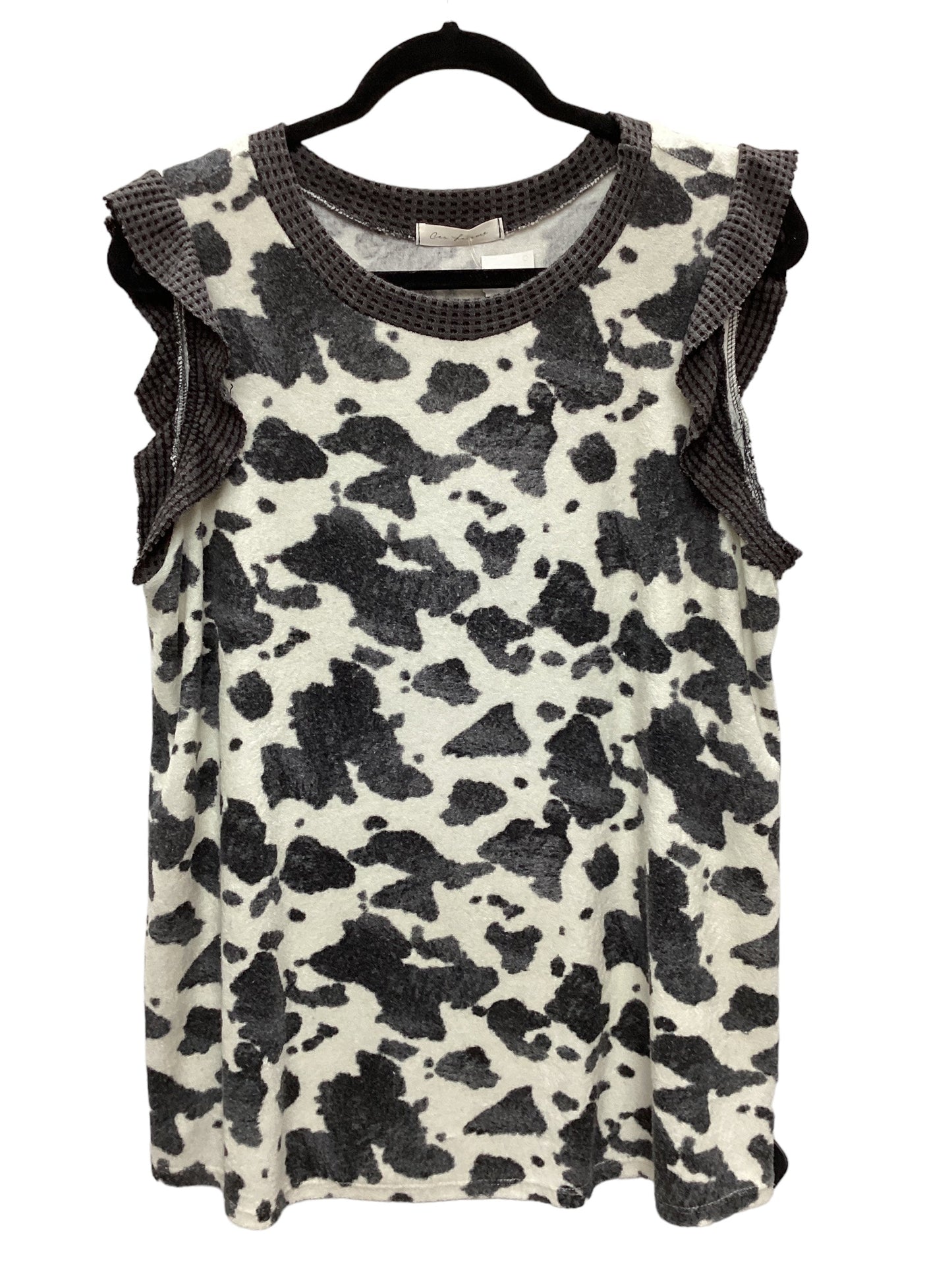 Animal Print Top Sleeveless Ces Femme, Size L