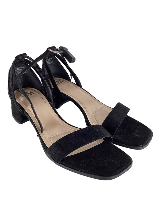 Black Sandals Heels Block Clothes Mentor, Size 9
