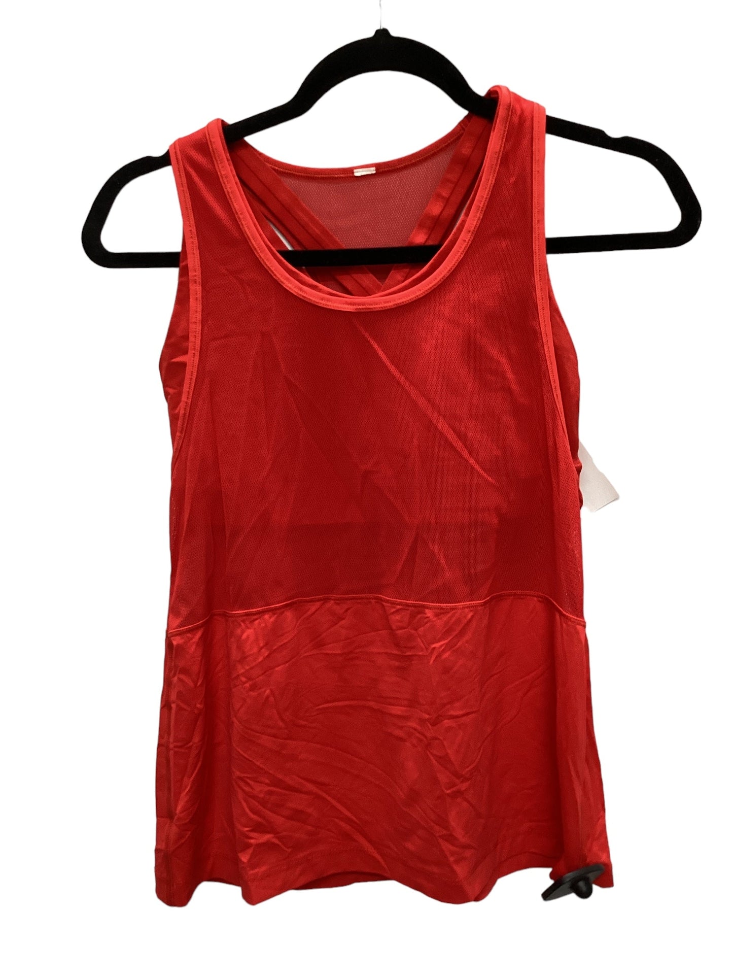 Red Athletic Tank Top Lululemon, Size 8
