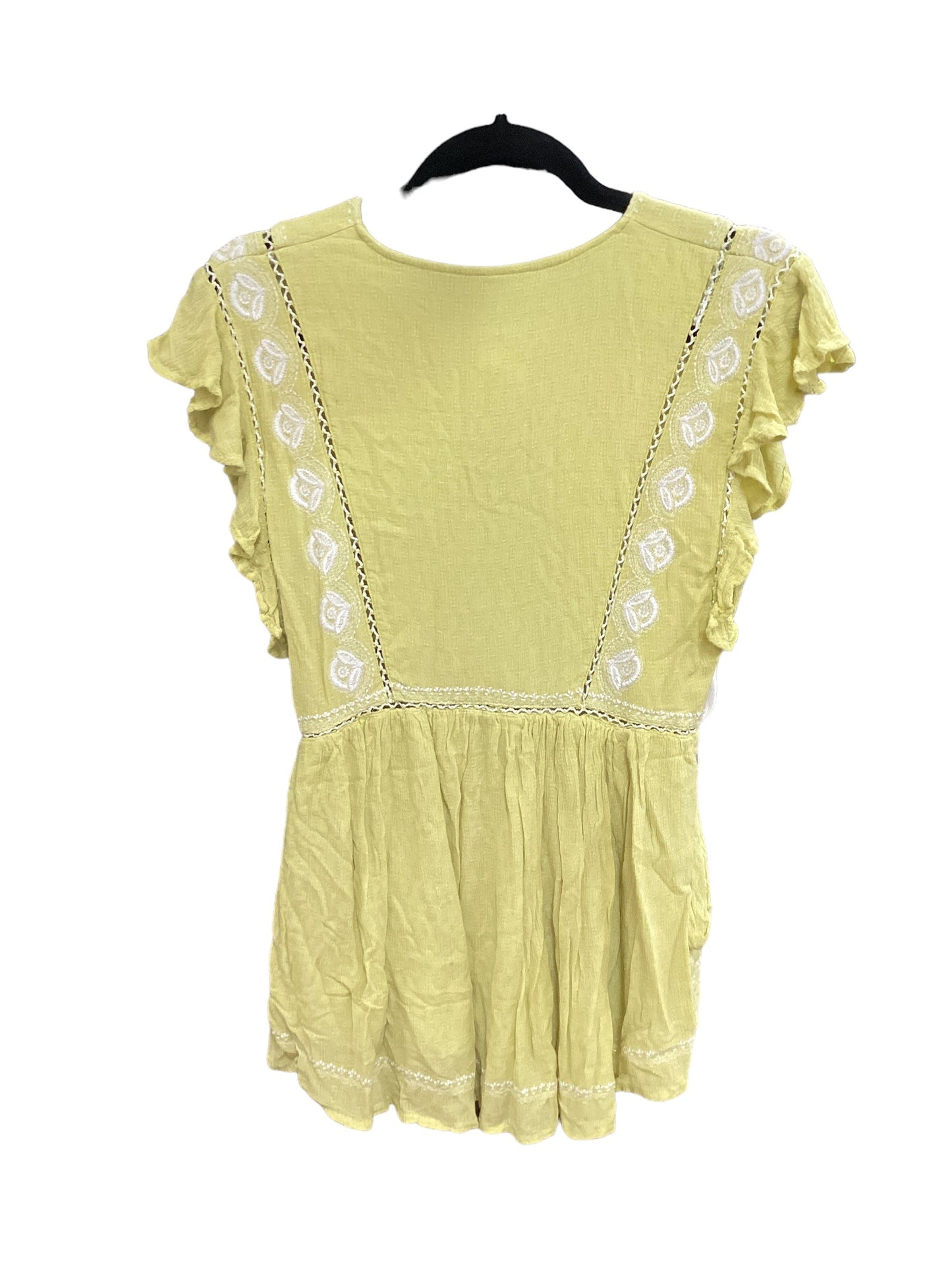 Yellow Top Sleeveless Free People, Size Xs