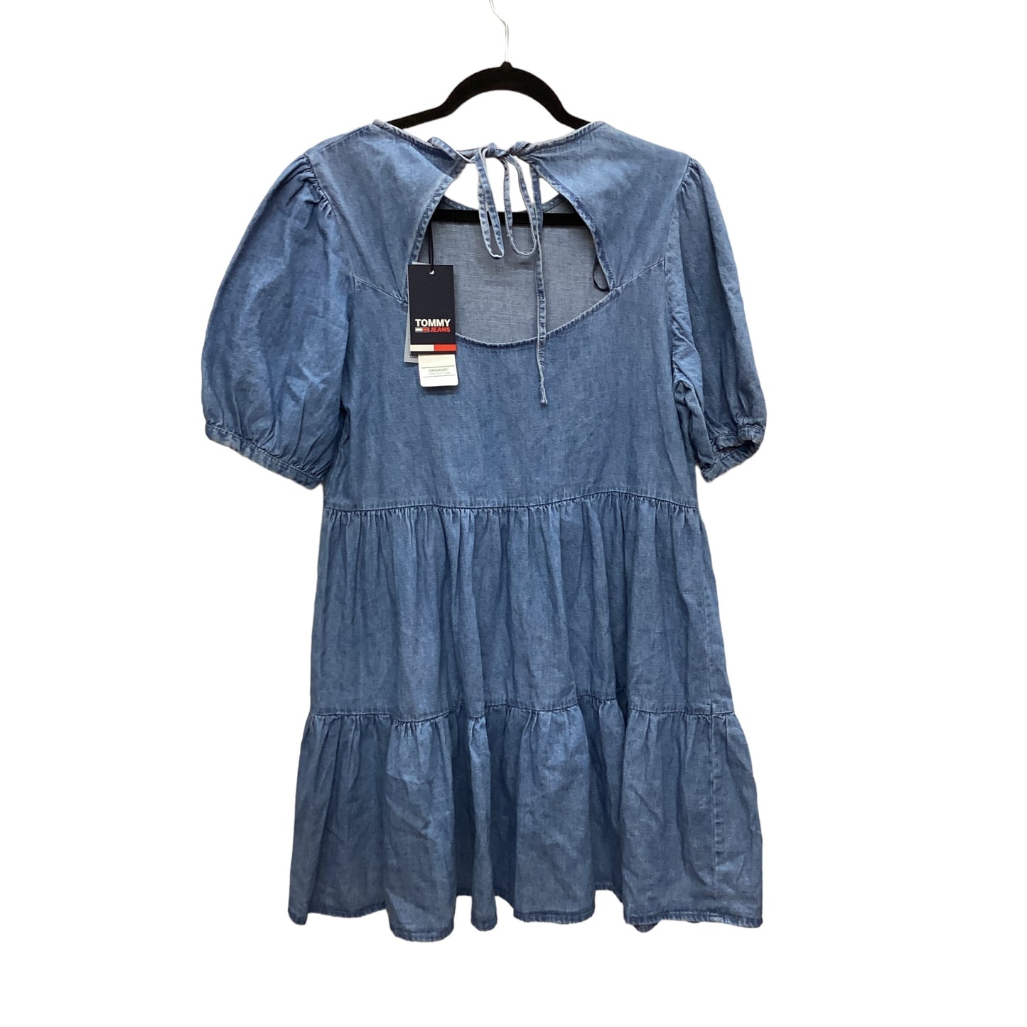 Dress Casual Midi By Tommy Hilfiger In Blue Denim, Size: M