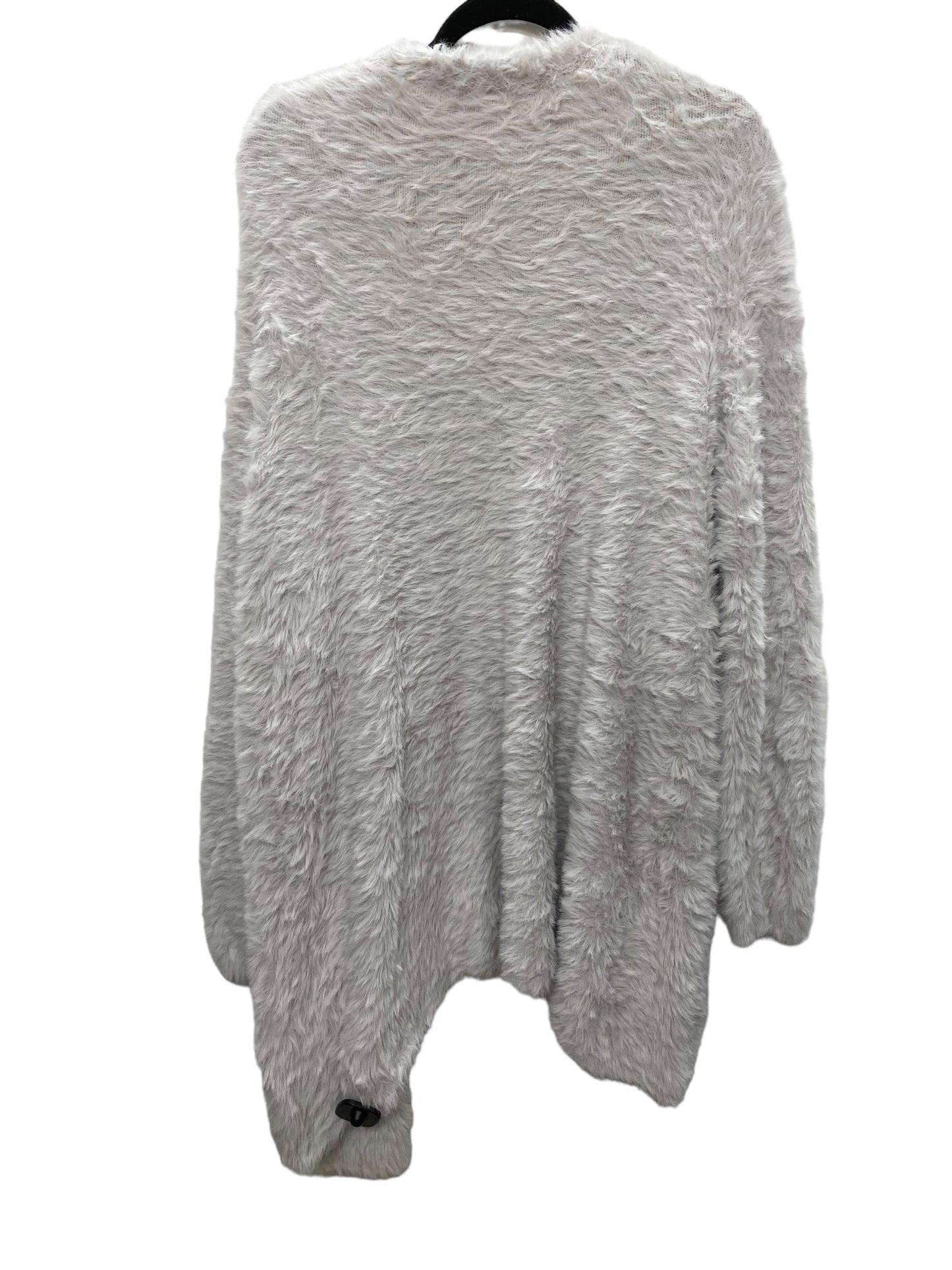 Sweater Cardigan By Free People In Grey, Size: L