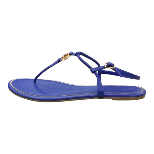 Sandals Flats By Tory Burch In Blue, Size: 7.5