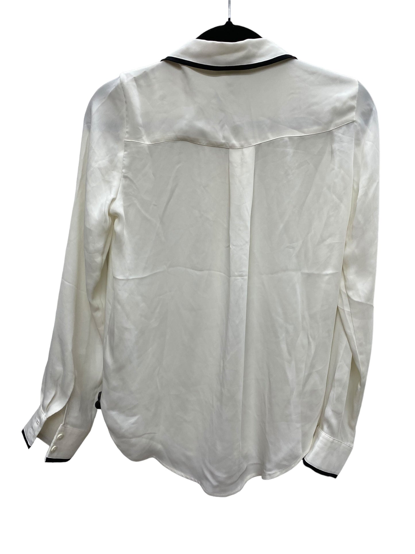 Top Long Sleeve By H&m In White, Size: Xs