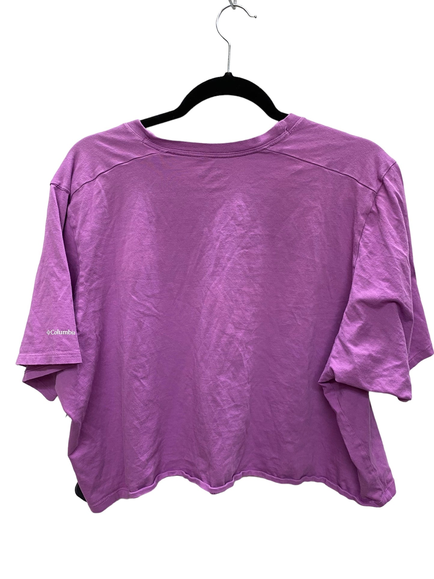 Top Short Sleeve Basic By Columbia In Purple, Size: 2x