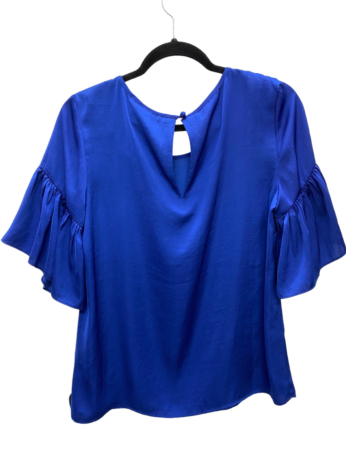 Top Short Sleeve By Cabi In Blue, Size: S