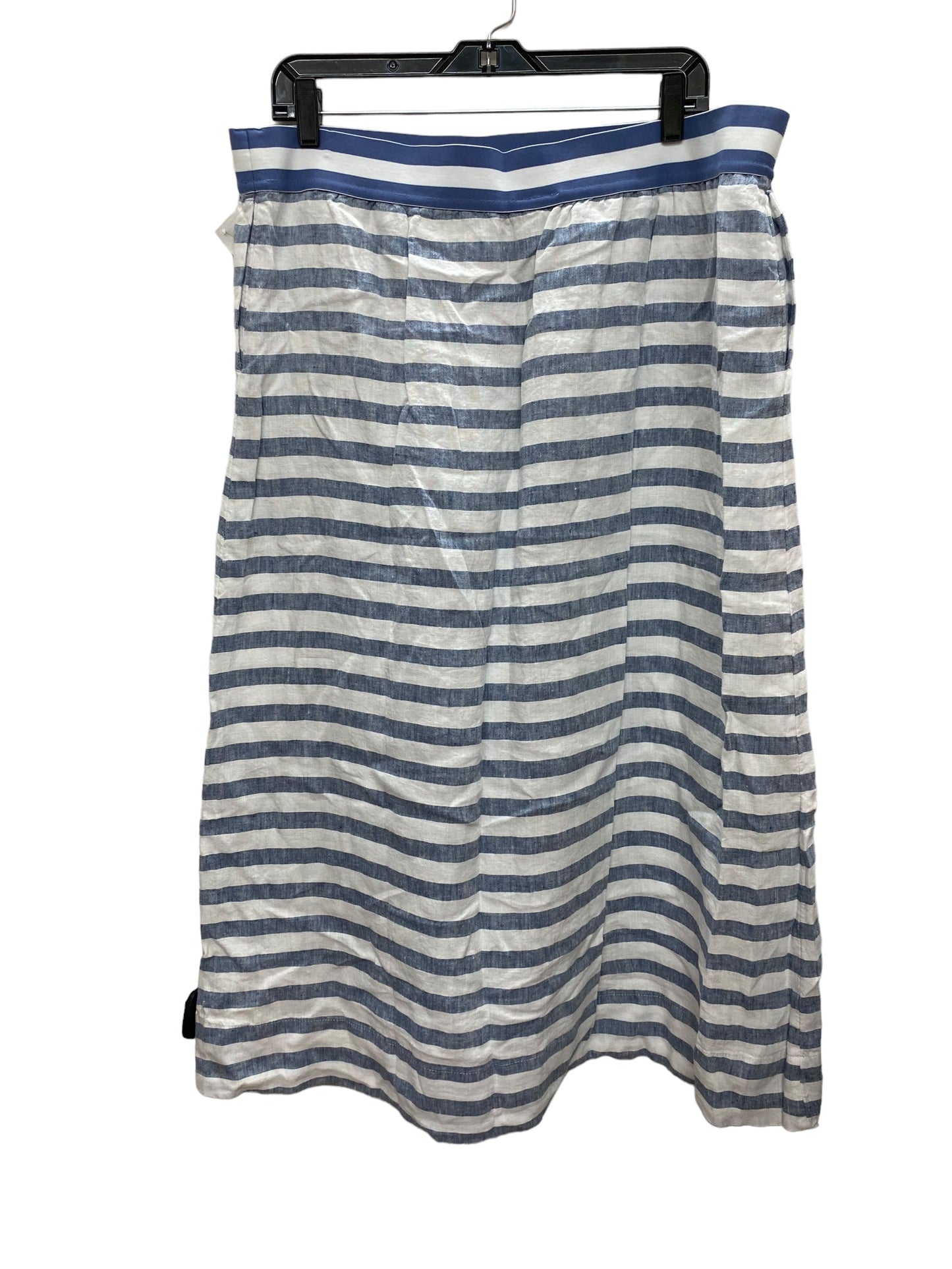 Skirt Midi By J. Jill In Striped Pattern, Size: Xl