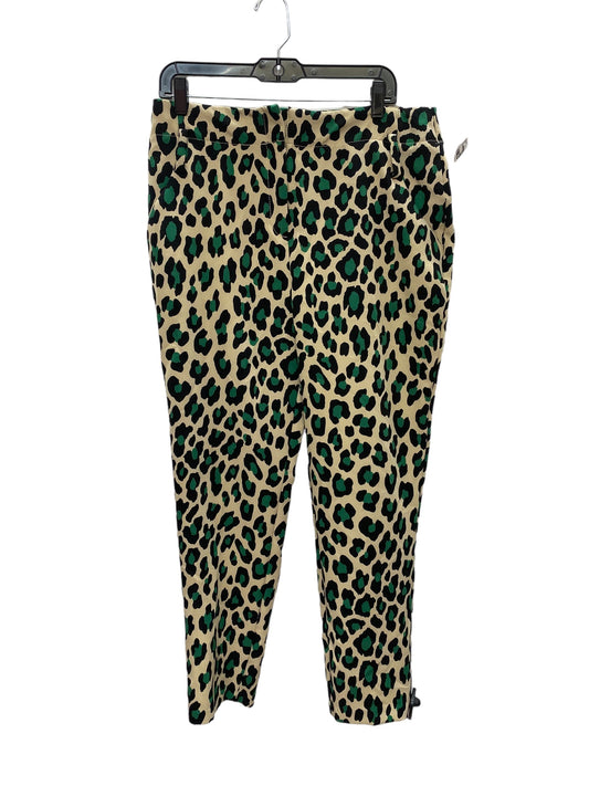 Pants Cropped By New York And Co In Animal Print, Size: 12