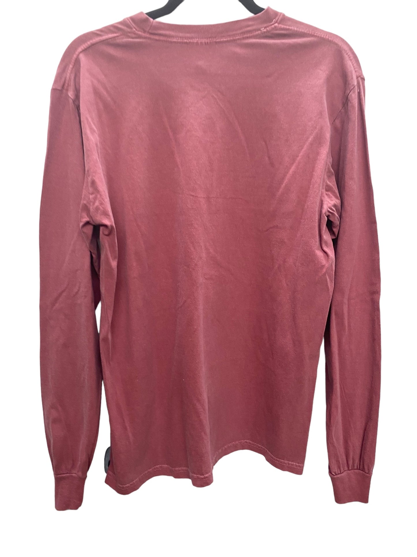 Top Long Sleeve Basic By Comfort Colors In Red, Size: M