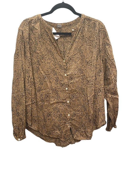 Top Long Sleeve By Old Navy In Animal Print, Size: M