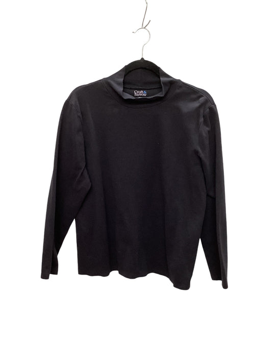 Top Long Sleeve Basic By Croft And Barrow In Black, Size: Xxl