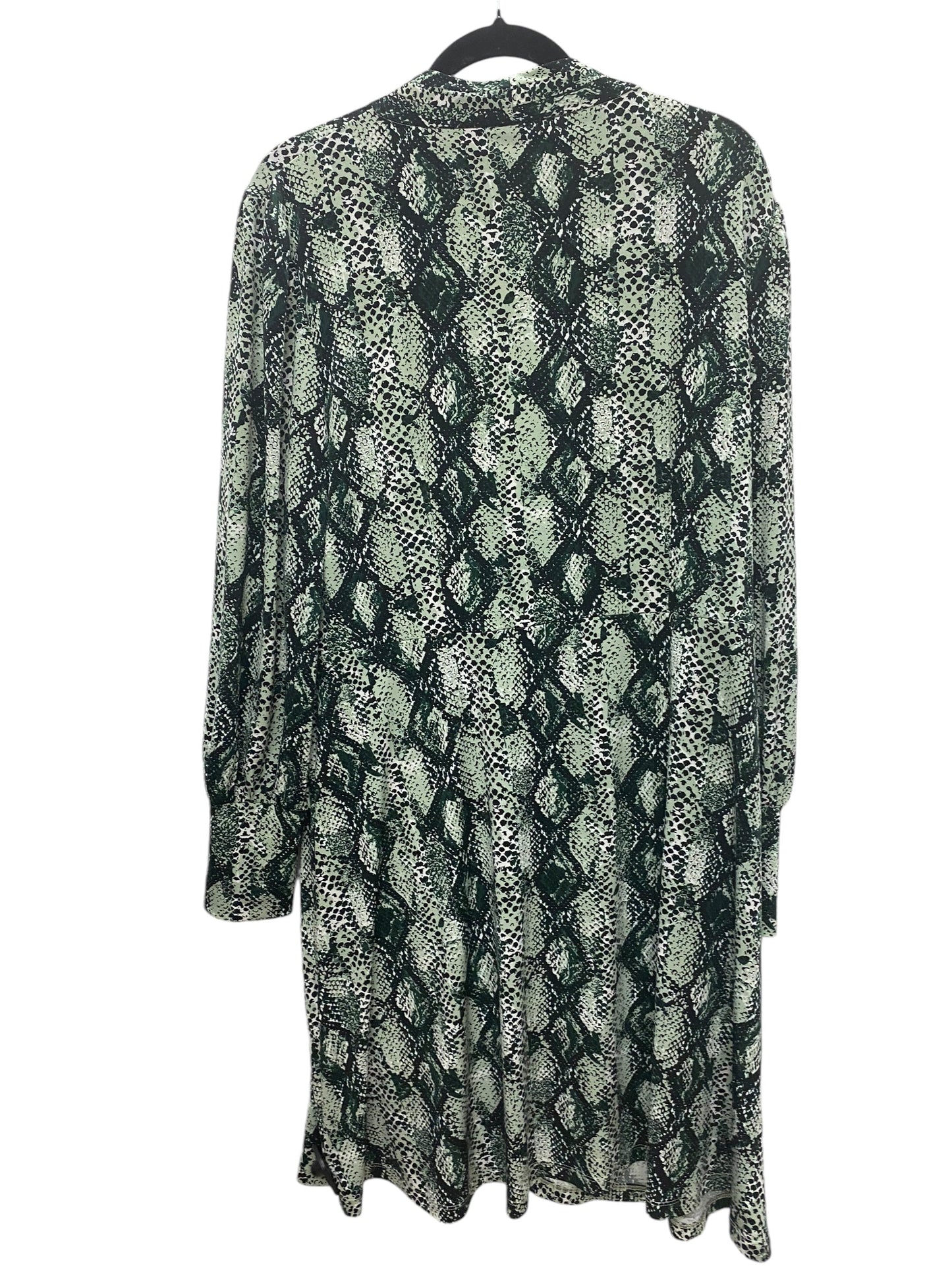 Dress Casual Midi By Limited In Snakeskin Print, Size: Xl