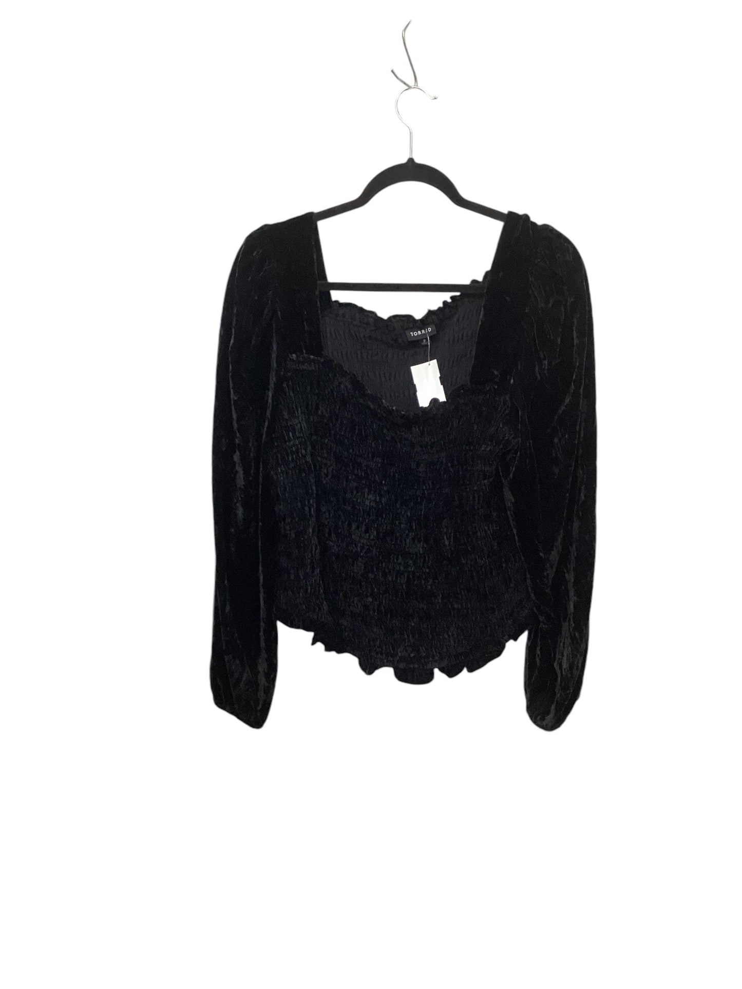 Top Long Sleeve By Torrid In Black, Size: 2x