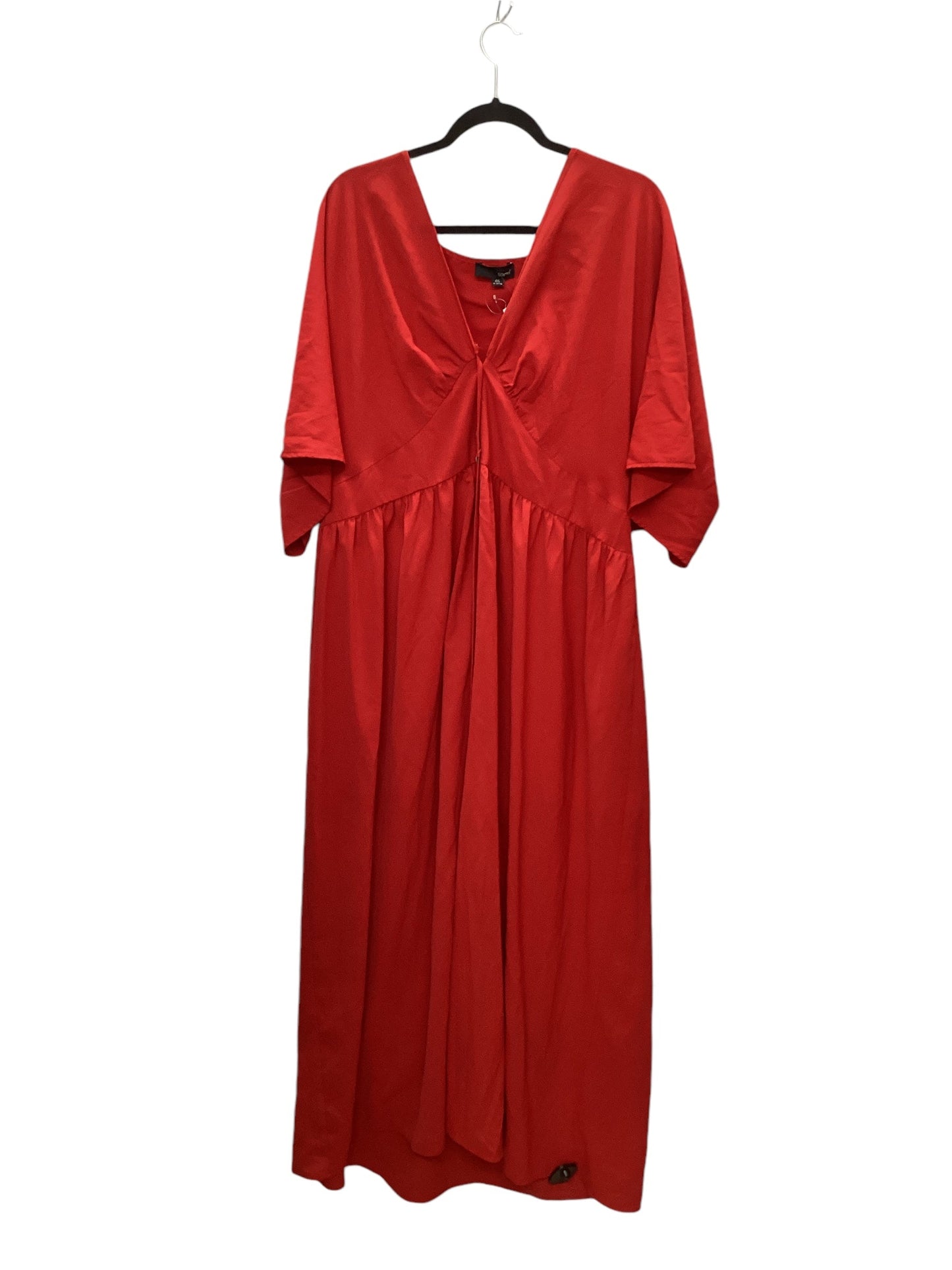 Dress Casual Midi By Clothes Mentor In Red, Size: 4x