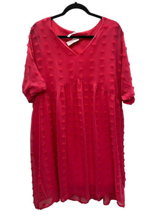 Dress Casual Midi By Zenana Outfitters In Pink, Size: Xl