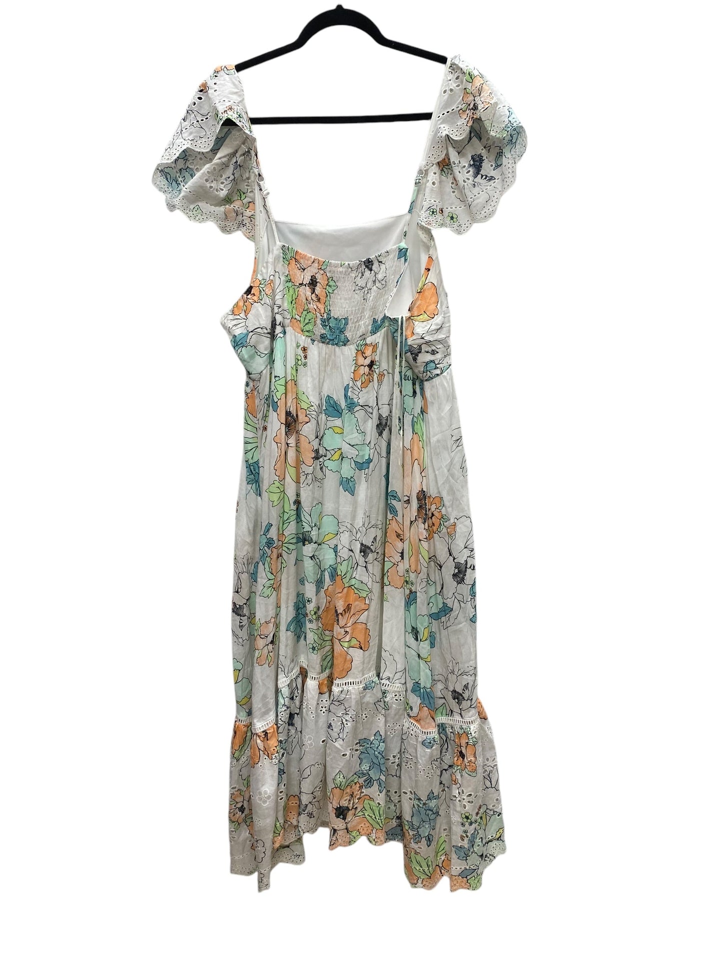 Dress Casual Maxi By Wonderly In Floral Print, Size: 2x