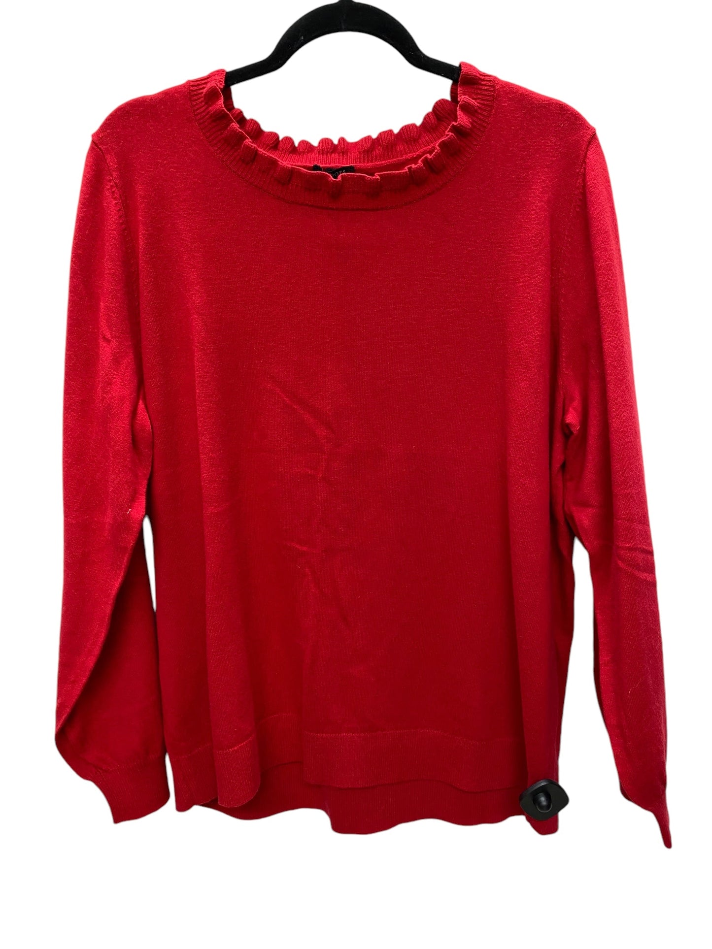 Sweater By Talbots In Red, Size: 1x