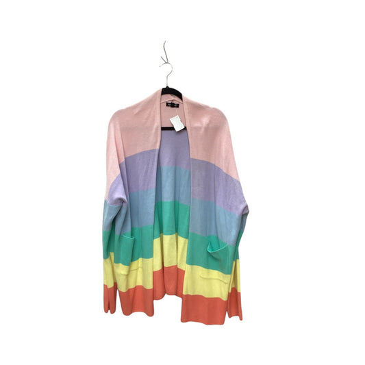 Sweater Cardigan By Clothes Mentor In Multi-colored, Size: 2x