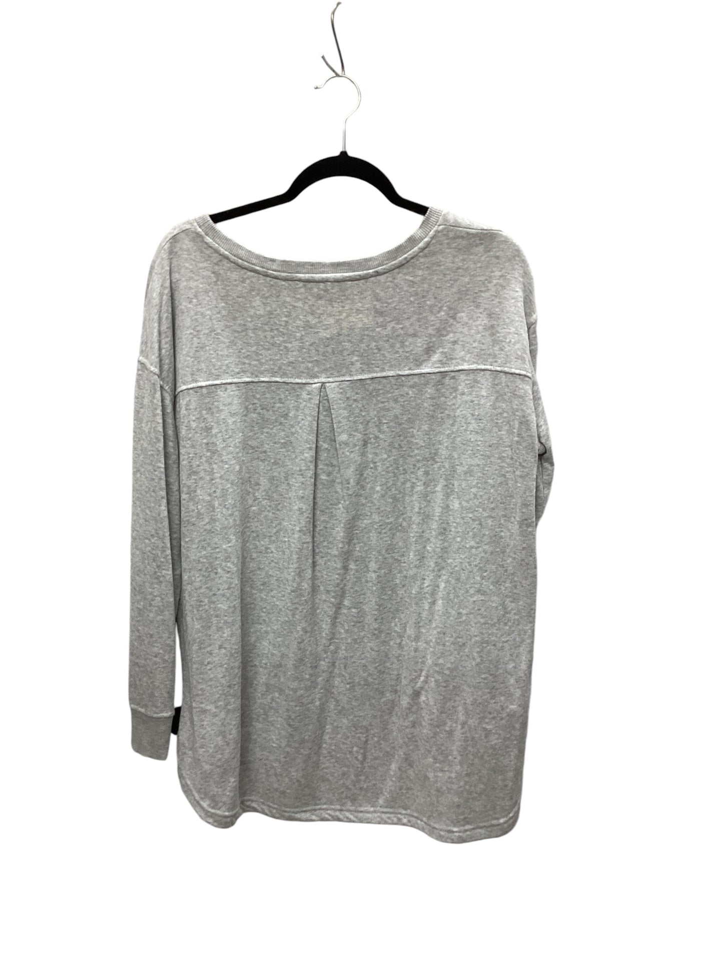 Sweatshirt Crewneck By Jane And Delancey In Grey, Size: L