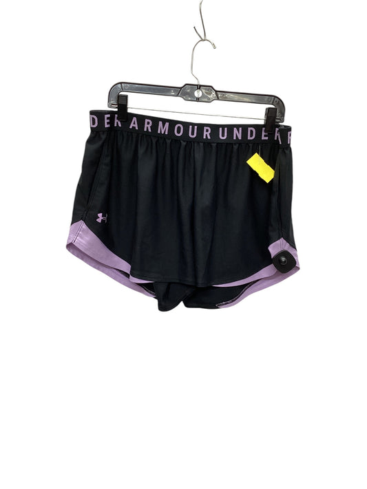 Athletic Shorts By Under Armour In Black & Purple, Size: Xxl