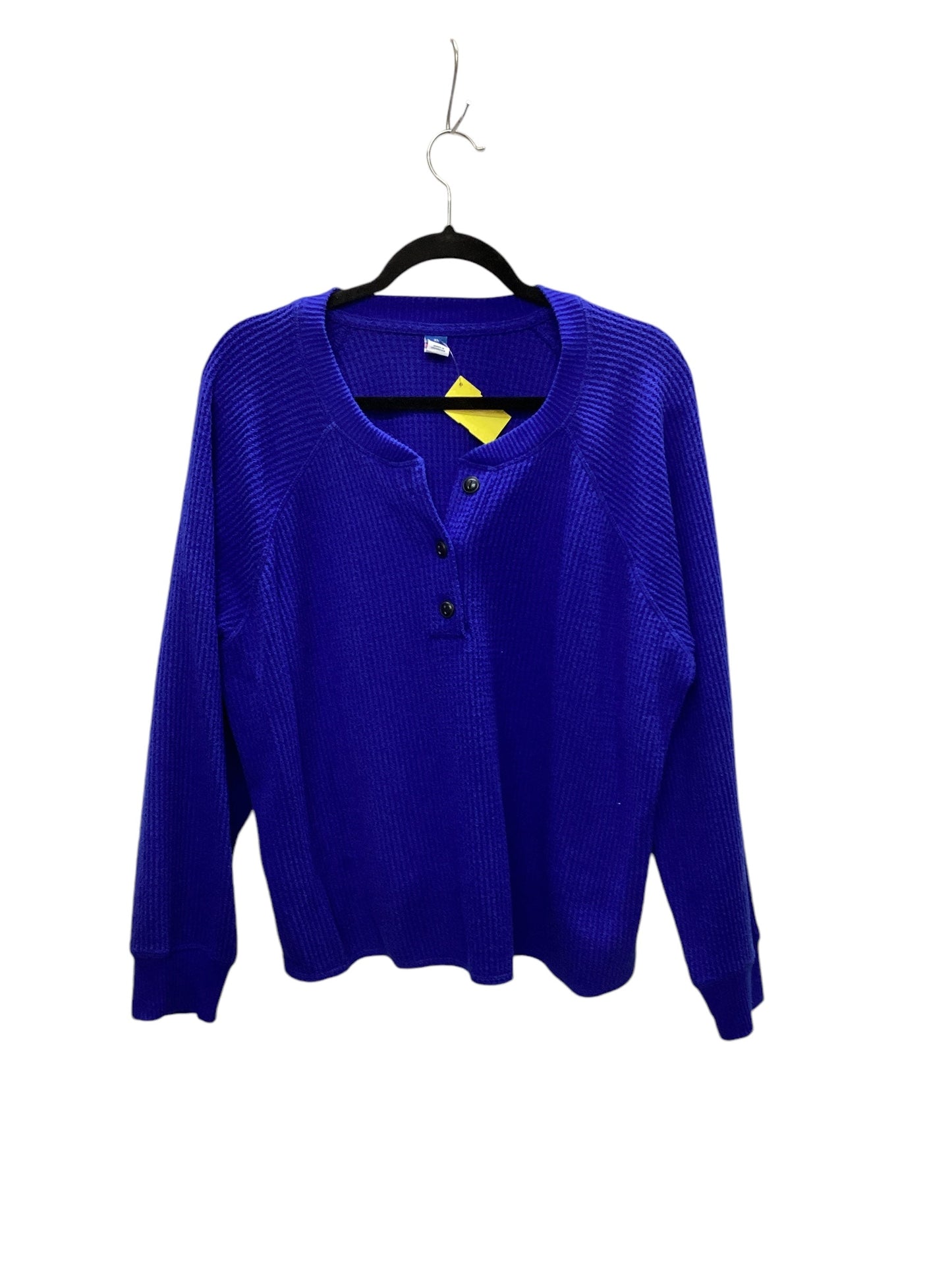 Top Long Sleeve By Old Navy In Blue, Size: Xl