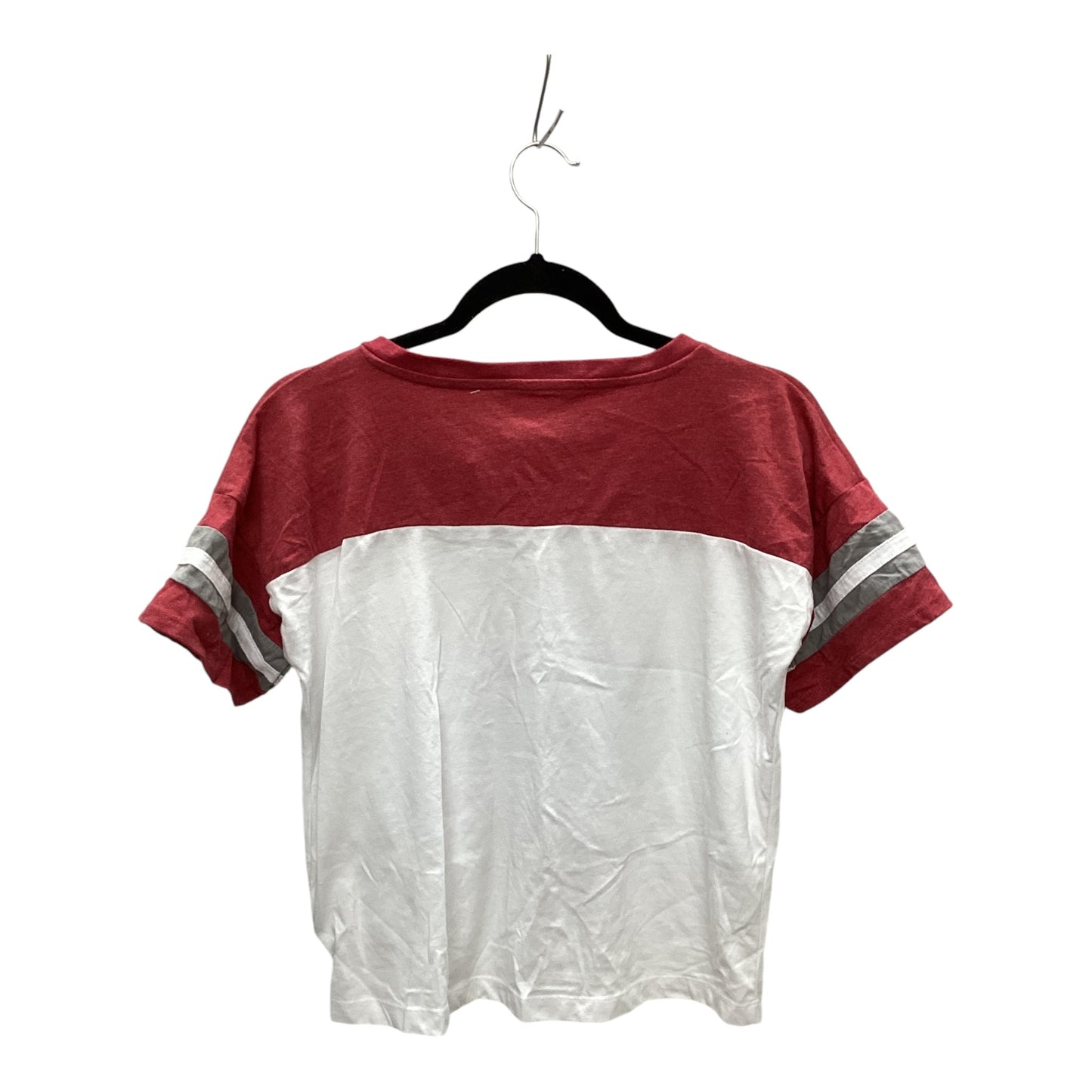 Top Short Sleeve By Colosseum In Red & White, Size: S