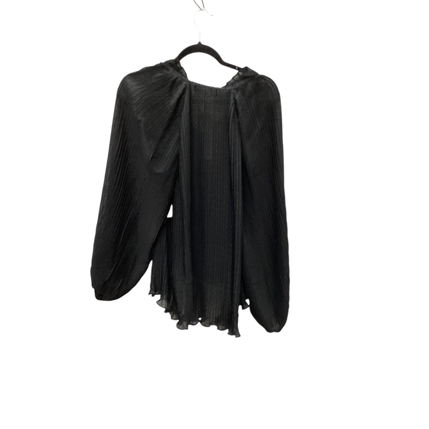 Top Long Sleeve By Glam In Black, Size: M