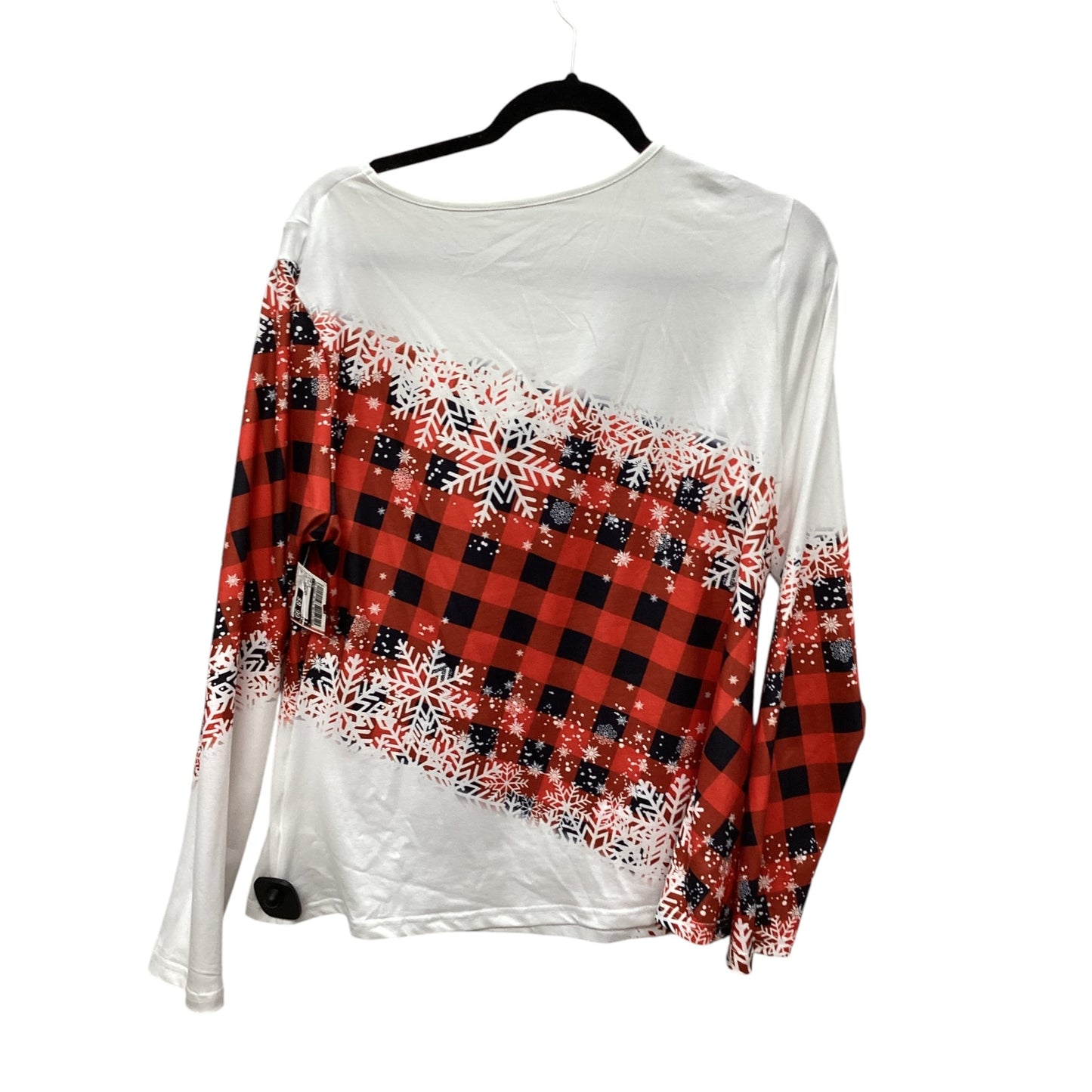 Top Long Sleeve By Cmf In Plaid Pattern, Size: L