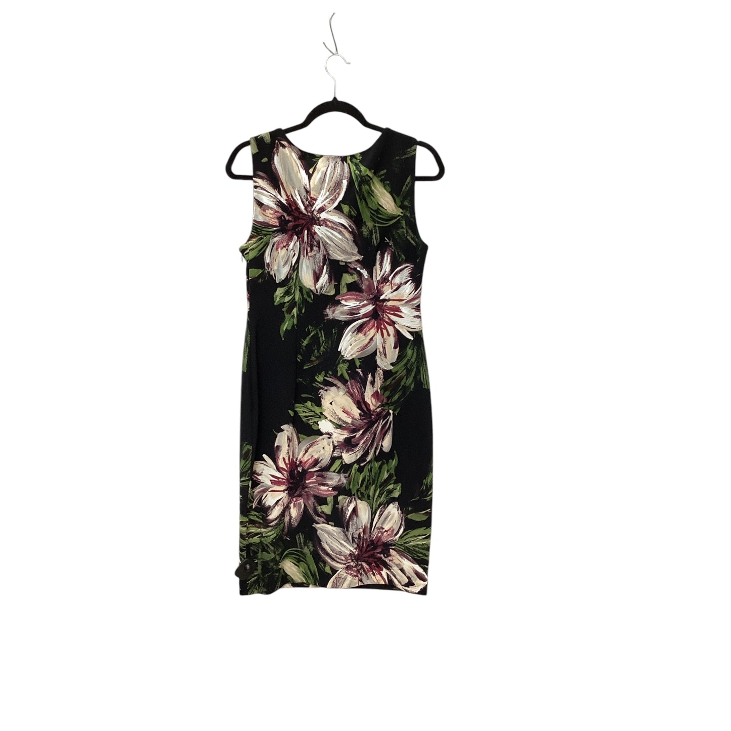 Dress Work By Calvin Klein In Floral Print, Size: M