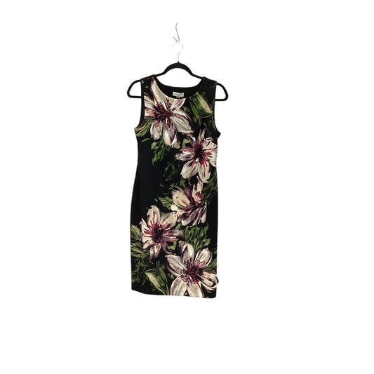 Dress Work By Calvin Klein In Floral Print, Size: M