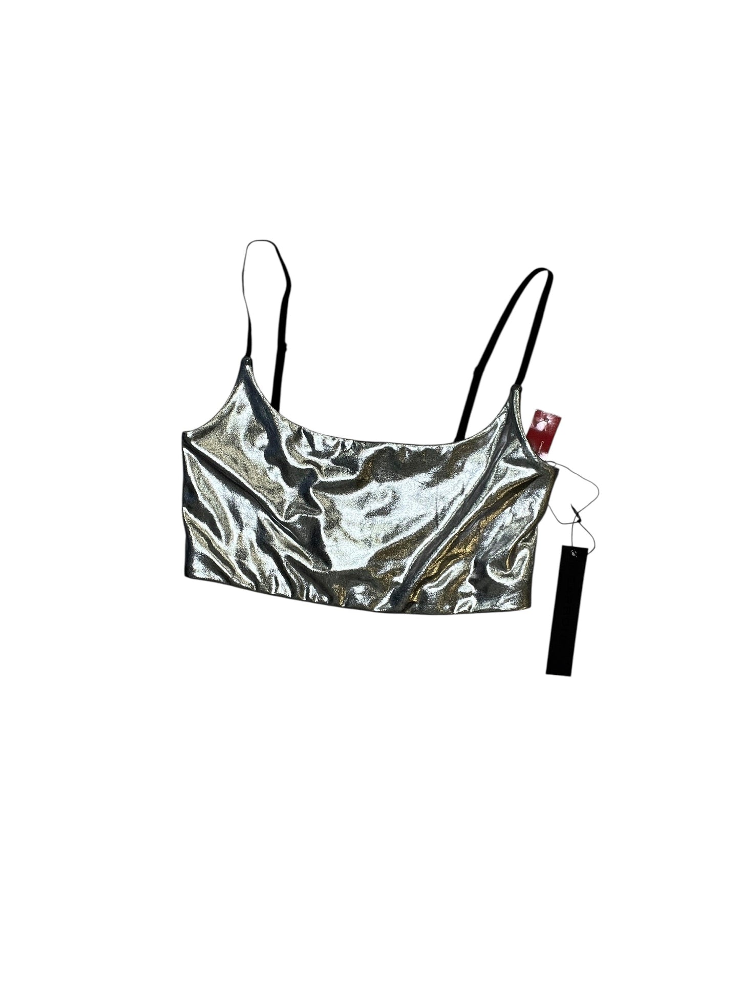Athletic Bra By Cma In Silver, Size:M