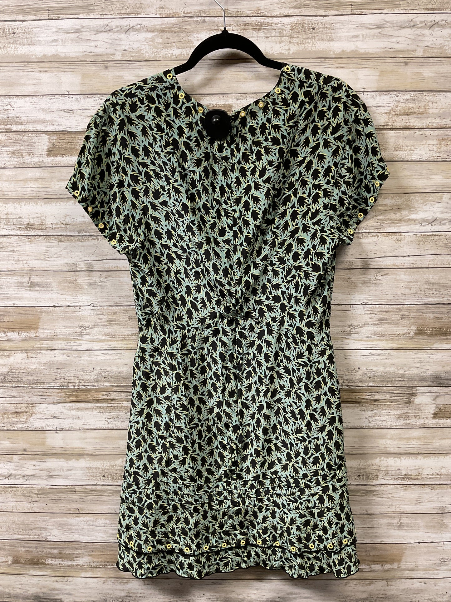 Dress Designer By Derek Lam In Green & Yellow, Size:10