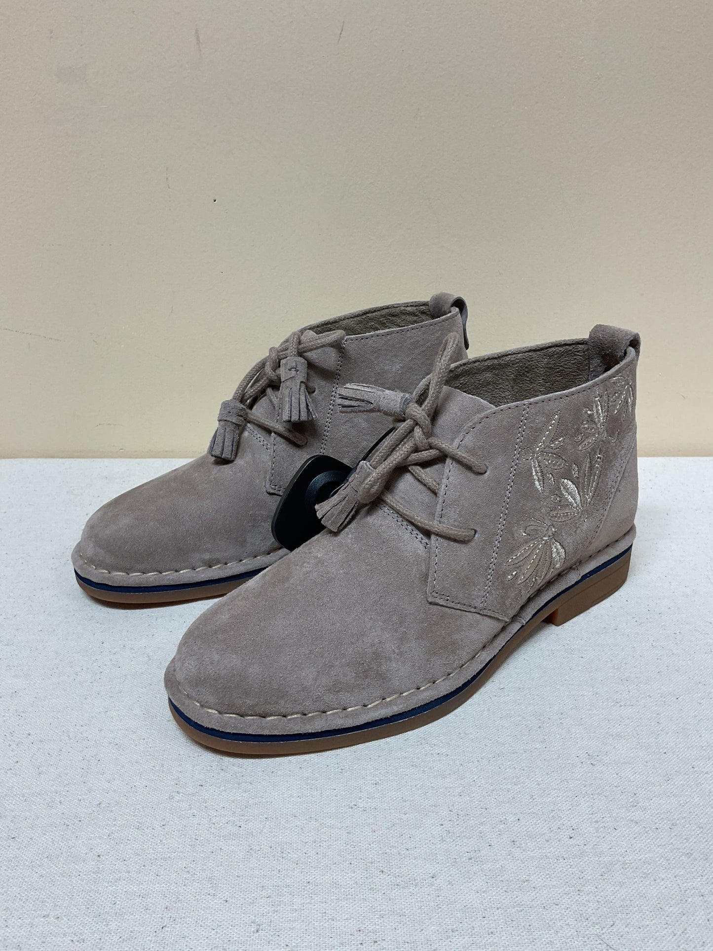 Boots Ankle Flats By Hush Puppies In Tan, Size:5.5