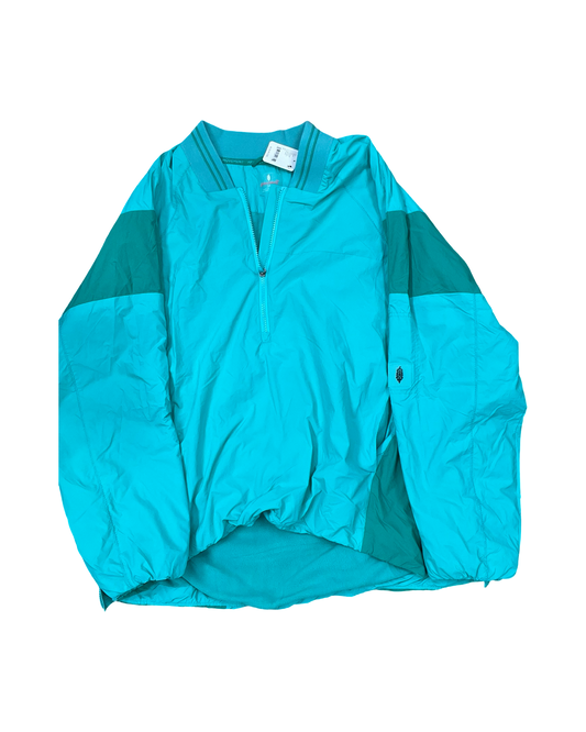 Jacket Windbreaker By Free People In Teal, Size:L