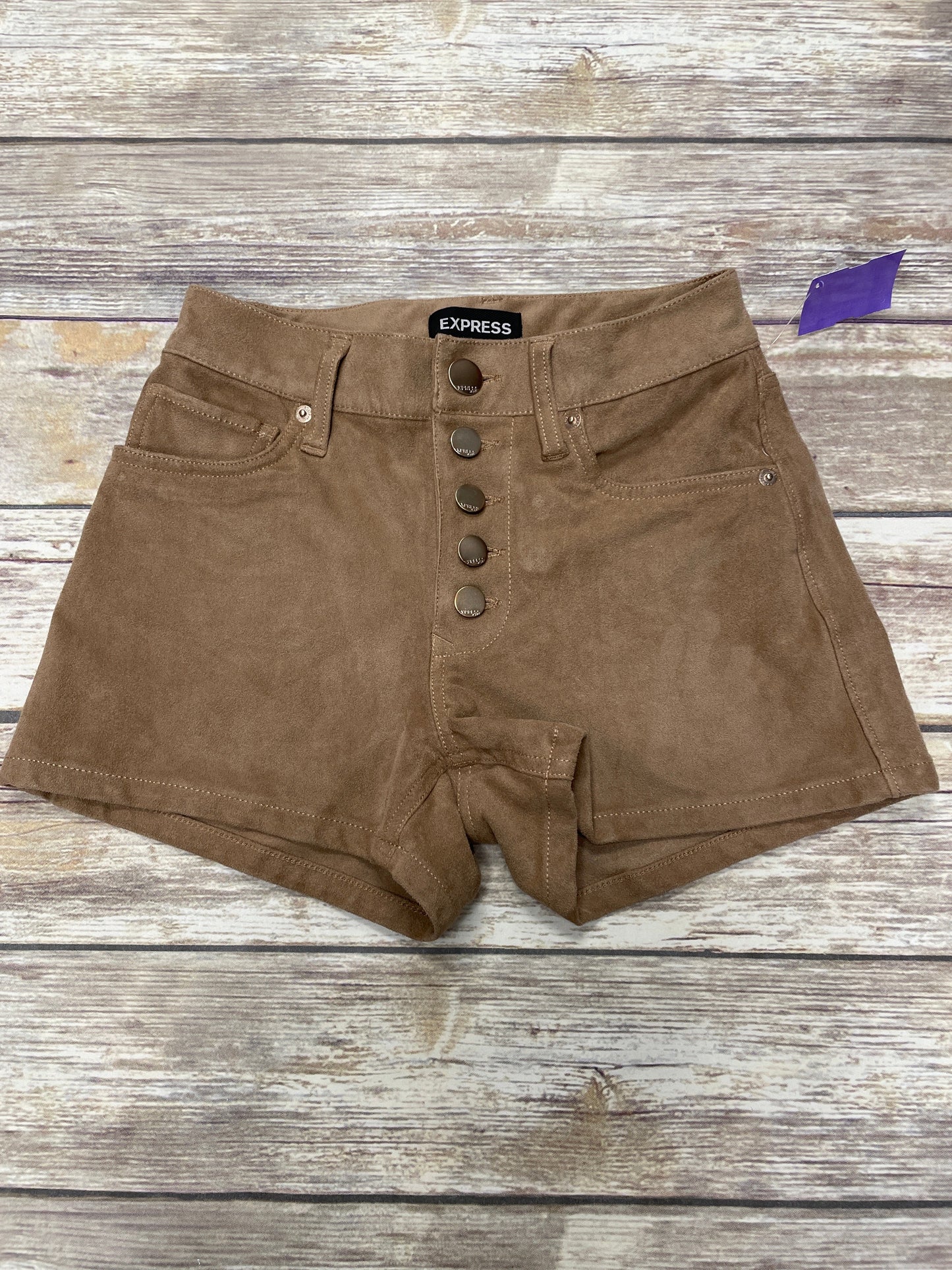 Brown Shorts Express, Size 00