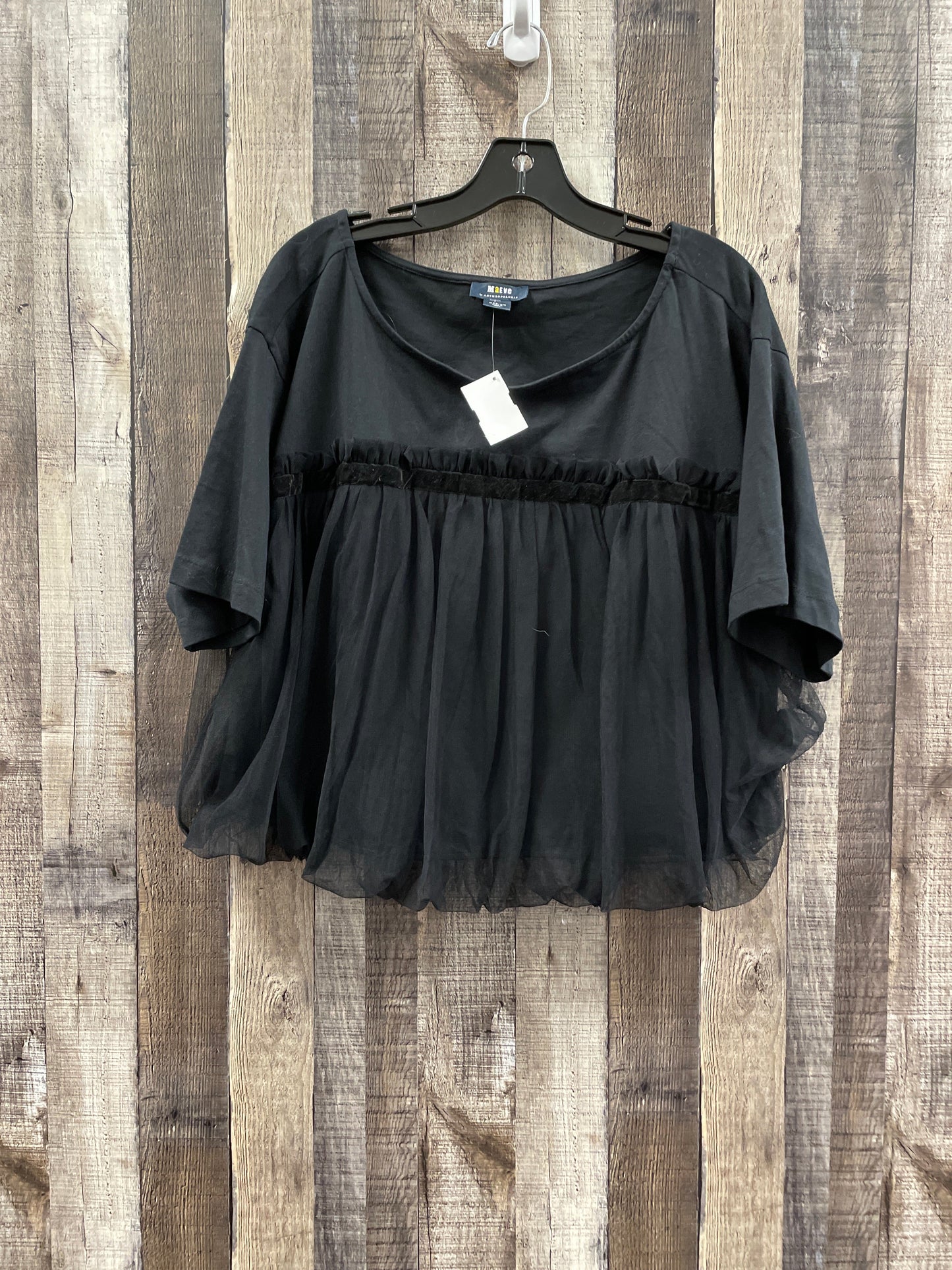 Black Top Short Sleeve Maeve, Size M