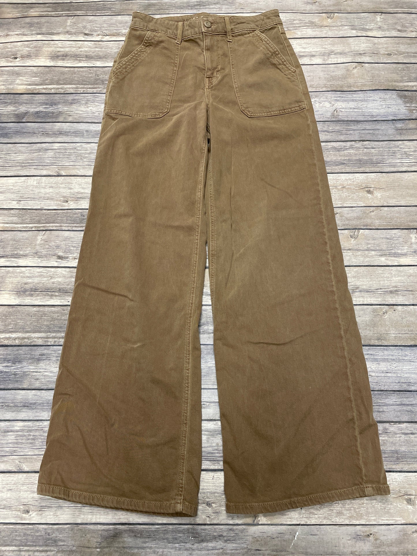 Pants Wide Leg By American Eagle In Brown, Size: 2