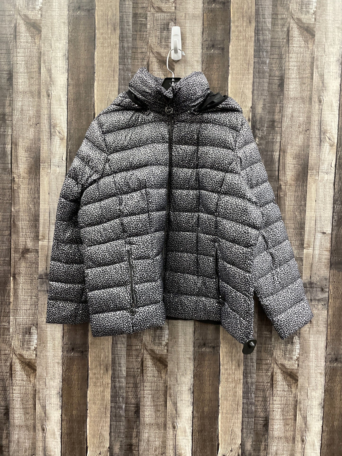 Jacket Puffer & Quilted By Michael By Michael Kors In Grey, Size: Xxl