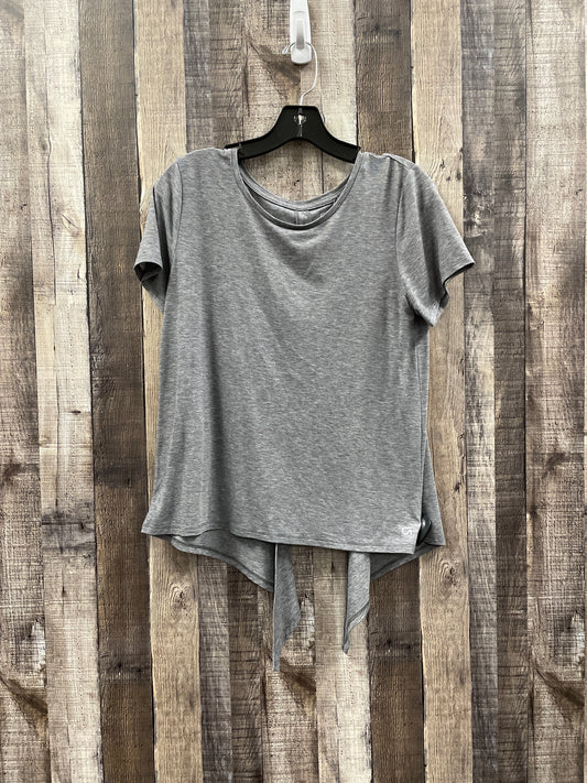 Athletic Top Short Sleeve By Gapfit In Grey, Size: S