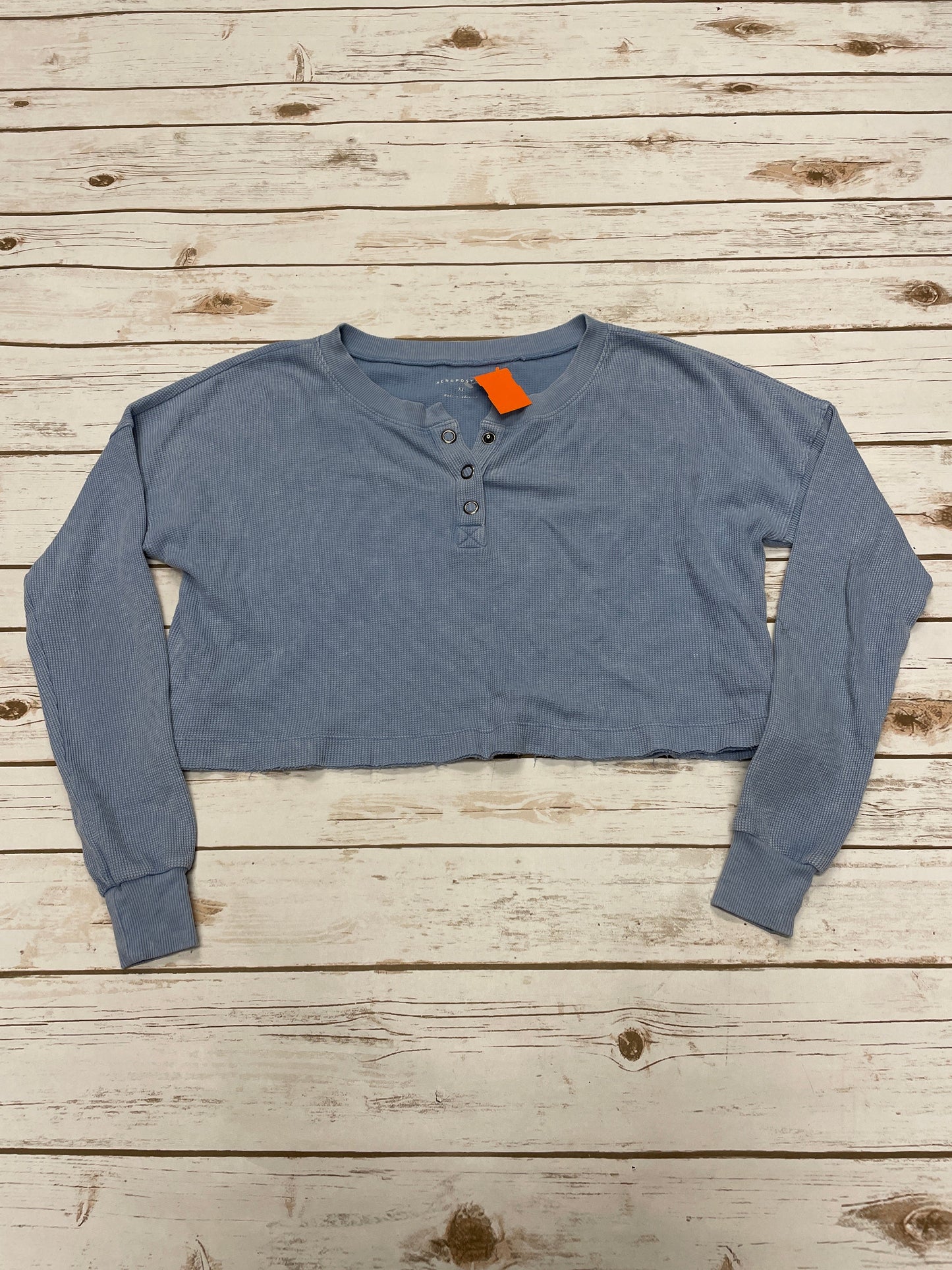 Top Long Sleeve By Aeropostale In Blue, Size: Xs