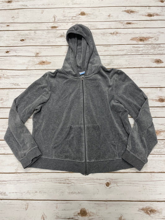 Athletic Jacket By Tek Gear In Grey, Size: Xl