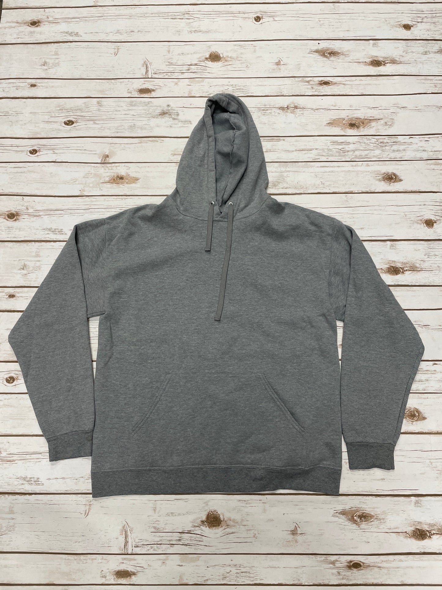 Athletic Sweatshirt Hoodie By Athletic Works In Grey, Size: L