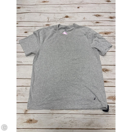 Top Short Sleeve By Nautica In Grey, Size: L