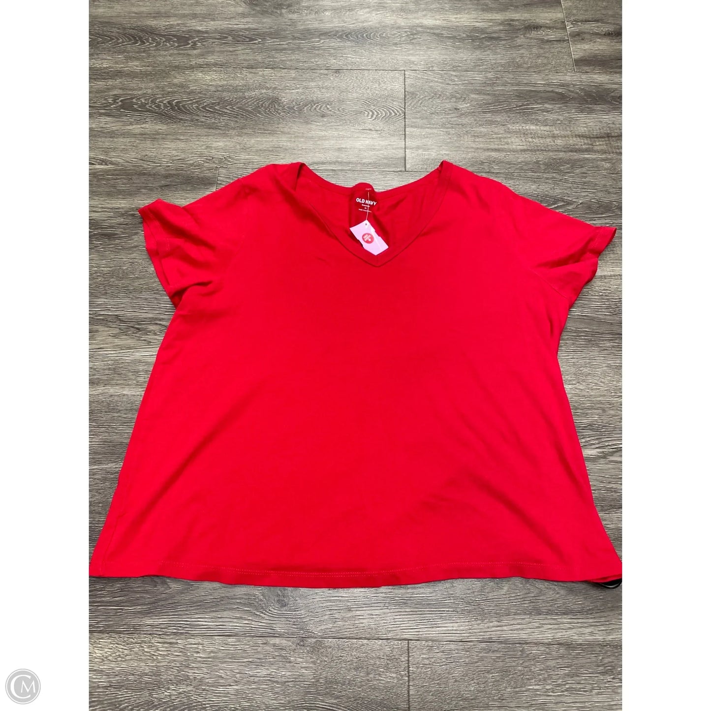Top Short Sleeve By Old Navy In Red, Size: Xl