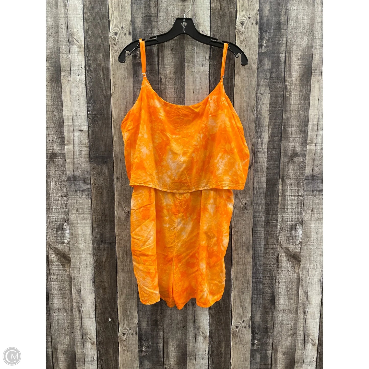 Romper By Amadi In Orange, Size: Xl