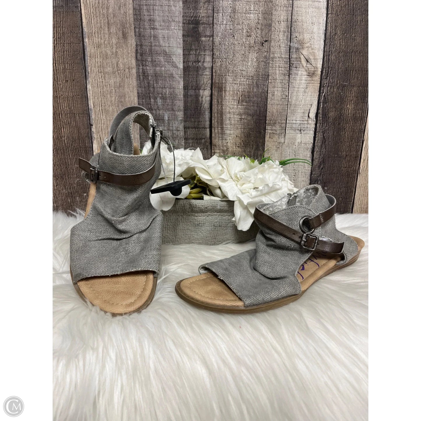 Shoes Flats By Blowfish In Grey, Size: 8