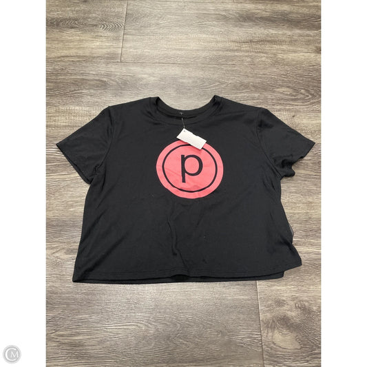 Athletic Top Short Sleeve By Cme In Black, Size: S