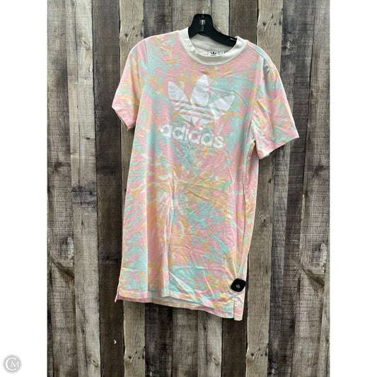 Athletic Dress By Adidas In Tie Dye Print, Size: S